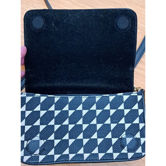Spartina 449 Daufuskie Island Black & White Geometric Pattern Small Crossbody - Picture 14 of 16